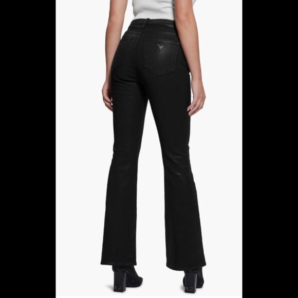 Guess Sexy Coated Flare Jeans, 30x32 - Picture 3 of 10